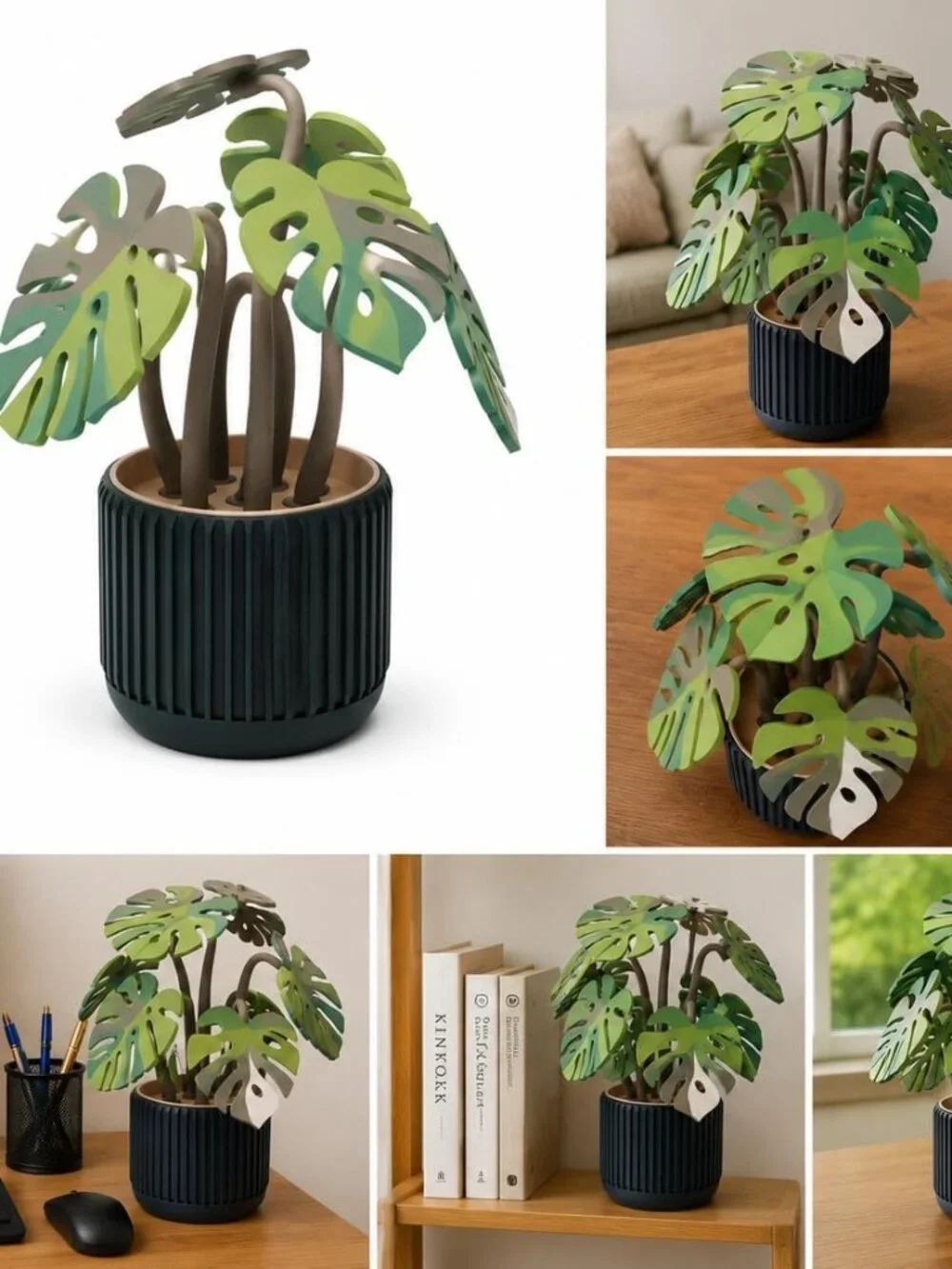 Tropical Monstera Coaster Set of 6 | Plant Lover Decor